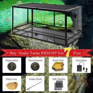 REPTI ZOO 50 Gallon Snake Tank Starter Kit