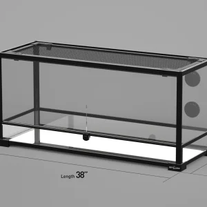 REPTI ZOO Customed Reptile Cage 42 Gallon 38" x 14"x 18" Glass Reptile Terrarium (includes shipping and tax)