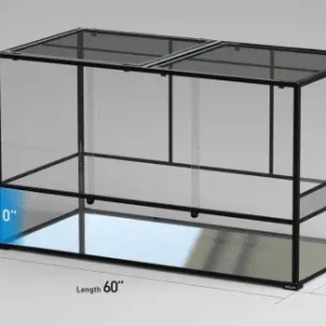 REPTI ZOO Customed Reptile Cage 60" x 30"x 36" Glass Reptile Terrarium (includes shipping and tax)