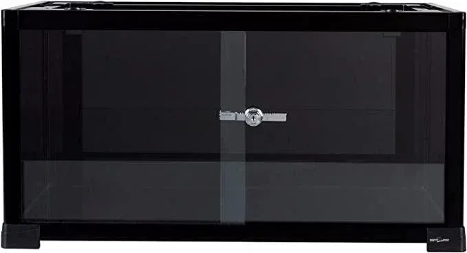 REPTI ZOO Full Glass 15 Gallon Reptile Terrarium, Black-Tinted ECO-Terrarium to Reduce Stress for Gecko Hermit Crab Top Ventilation & Anti Escape Lid - Image 2
