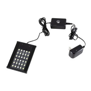 REPTI ZOO Terrarium Light Day and Night Mode Reptile LED Light Hood for Reptile Terrarium White Light and Blue Light Fit for Different Pet Habits