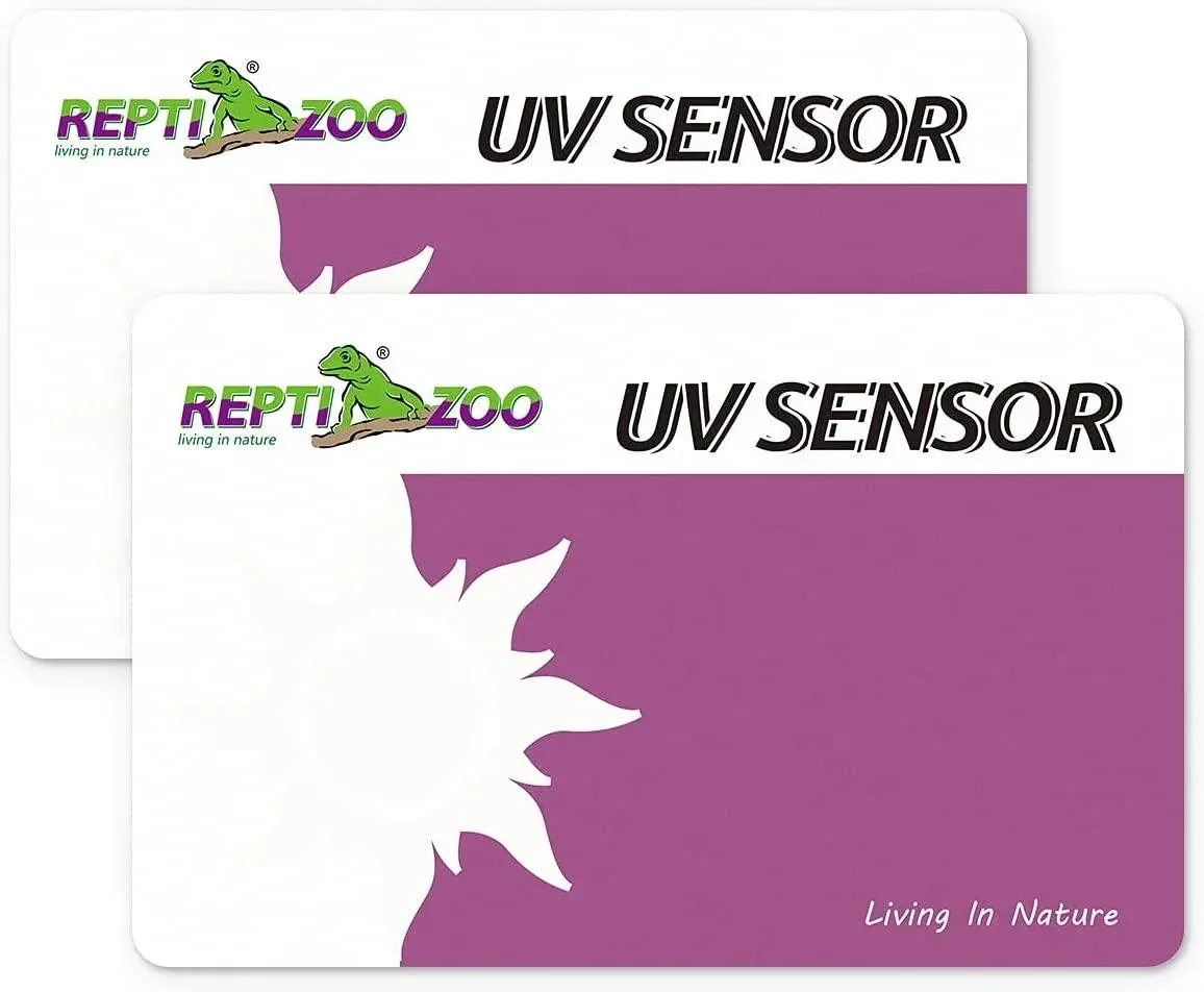 REPTI ZOO UVB Tester Reptile Lamp UV Sensor Reptile UVA UVB Fluorescent Lamp Tester Card, Set of 2 - Image 2