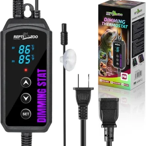 Reptile Dimming Thermostat, PID Temperature Controller with LED Digital Screen