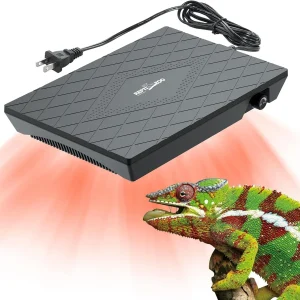 Reptile Heat Panel Adjustable Temperature Reptile Heating Plate, Non-Light Heating Solution with Expanded Heating Range