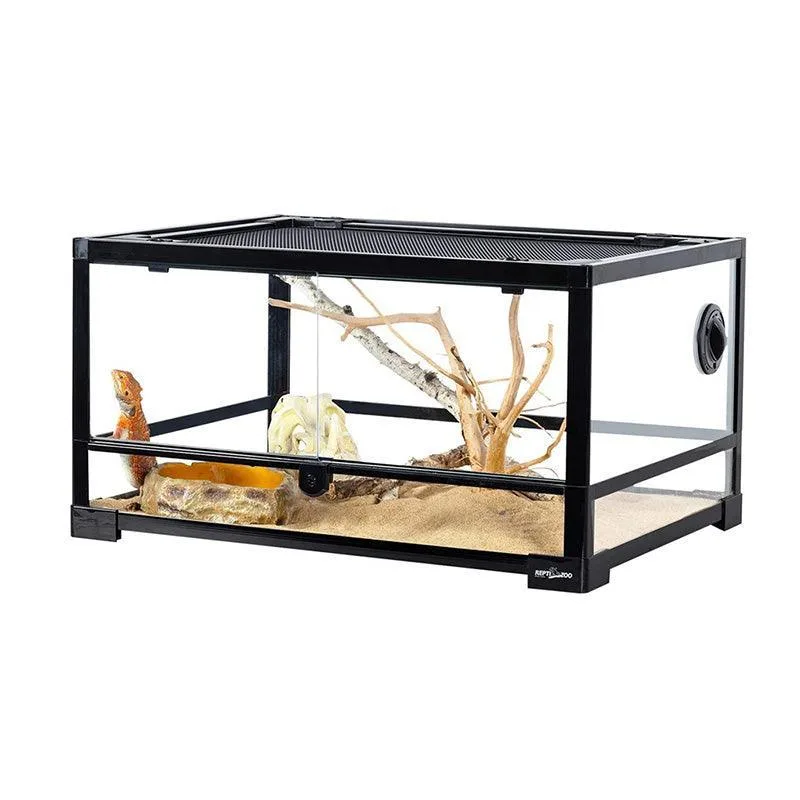 REPTIZOO 22.5Gal Reptile Tank 24" x 18"x 12" Front Double Opening Full Glass Reptile Cages