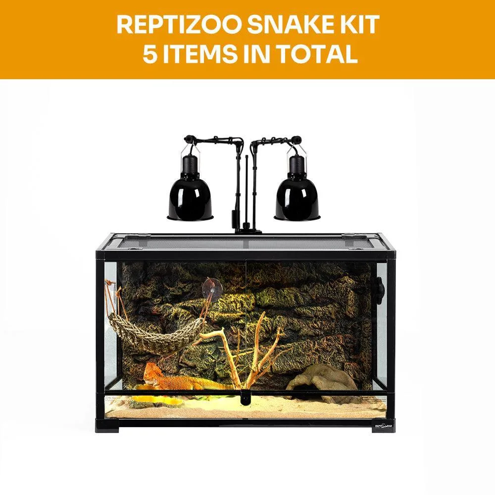 REPTIZOO 30gallon 50gallon 67gallon Small Tank Starter Kitspecific Bearded Dragon Glass Tanks Equipments