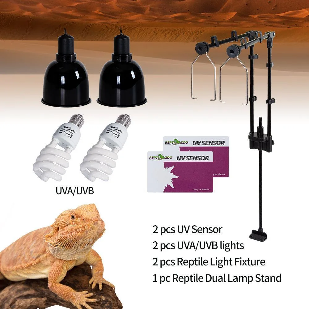 REPTIZOO 30gallon 50gallon 67gallon Small Tank Starter Kitspecific Bearded Dragon Glass Tanks Equipments - Image 2
