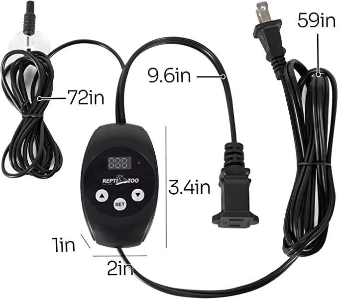 REPTIZOO Digital Temperature Controller Smart Dimming Thermostat Controller TC02 - Image 2
