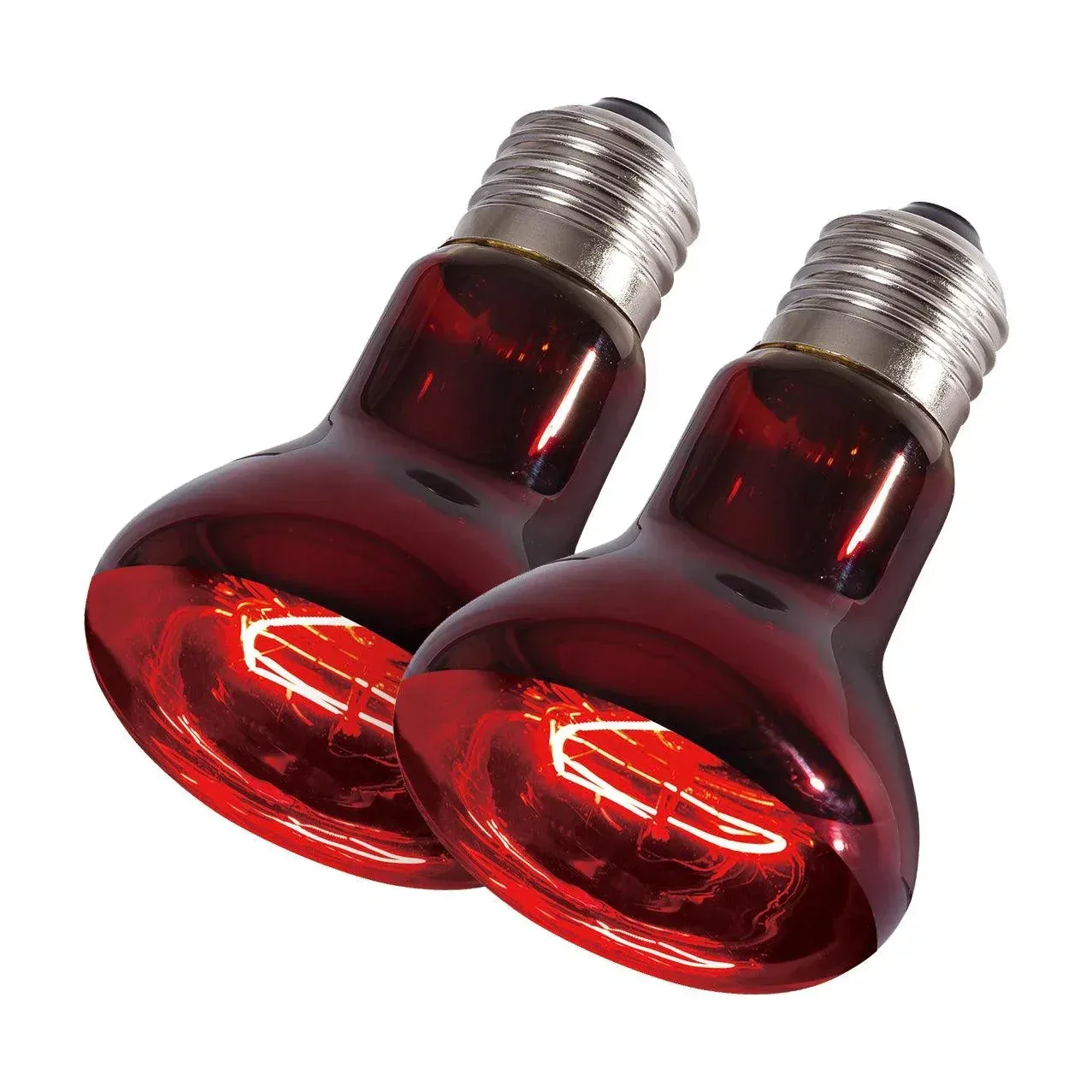 REPTIZOO Reptile 2PCS 110V 75W Night Infrared Heating Spot Lamp for Reptile Pet - Image 2
