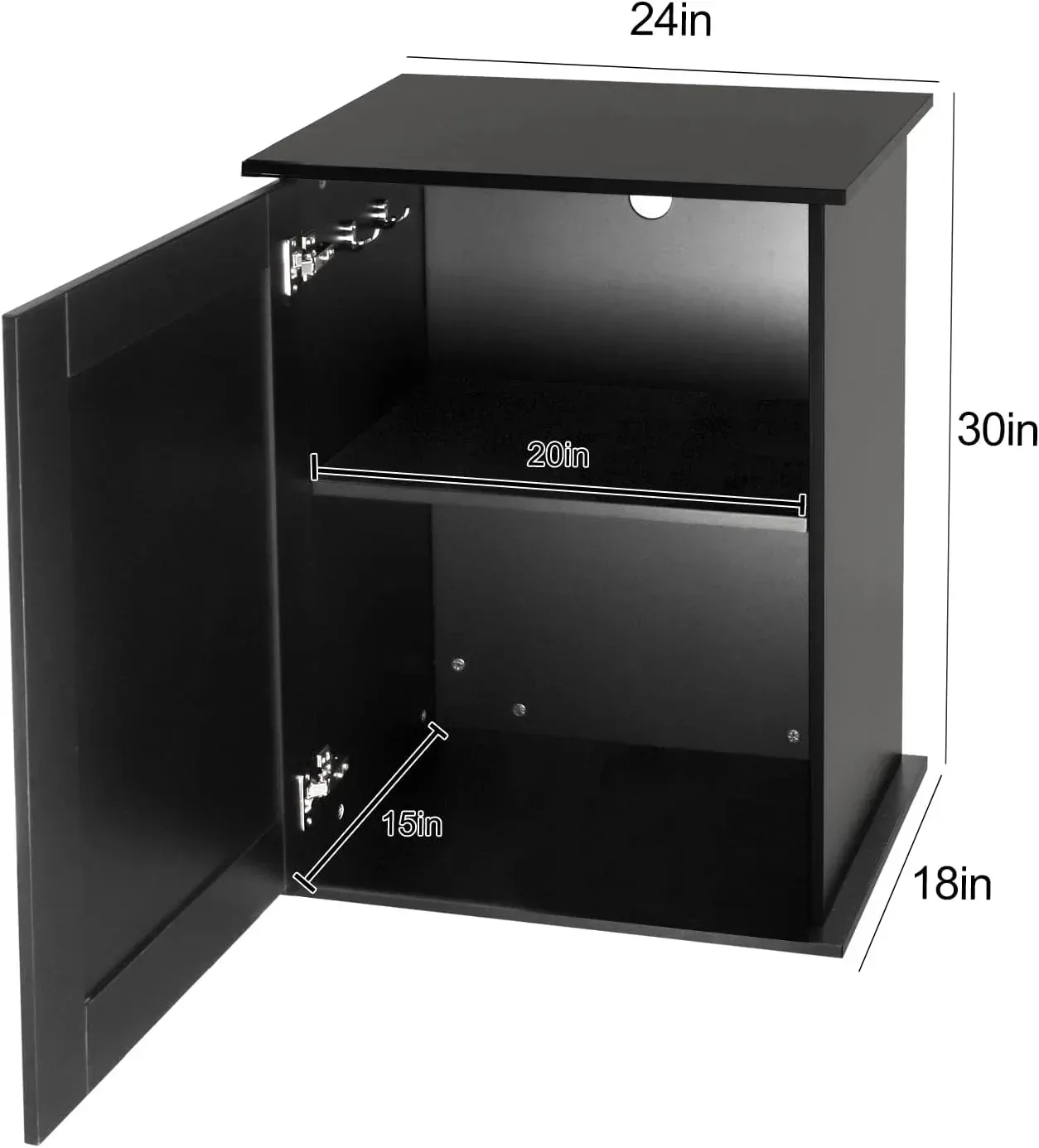 REPTIZOO Reptile Terrarium Stand Wooden Terrarium Cabinet with Storage and Adjustable Shelf, Reptile Tank Stand for 24”Wx18”D Terrarium, Aquarium Stand Fish Tank Stand (Stand Only) - Image 2