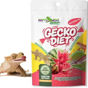 REPTIZOO Watermelon Fruit Mix and Insects Gecko Diet Food 2oz