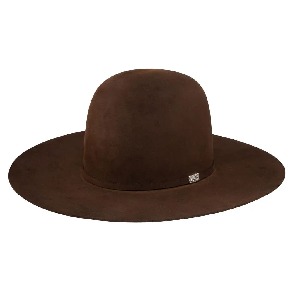 Resistol 100X Chocolate 4 1/4 in. Brim Open Crown Felt Hat