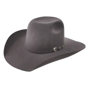 Resistol 3X Pay Window Grey 4 1/4in Brim Wool Hat
