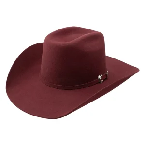Resistol Cody Johnson 3X Burgundy Thunder Hill 4.25in Brim Hat