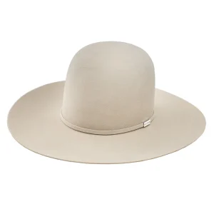 Resistol Five Star Silverbelly Open Crown 4 1/4in Brim Felt Hat