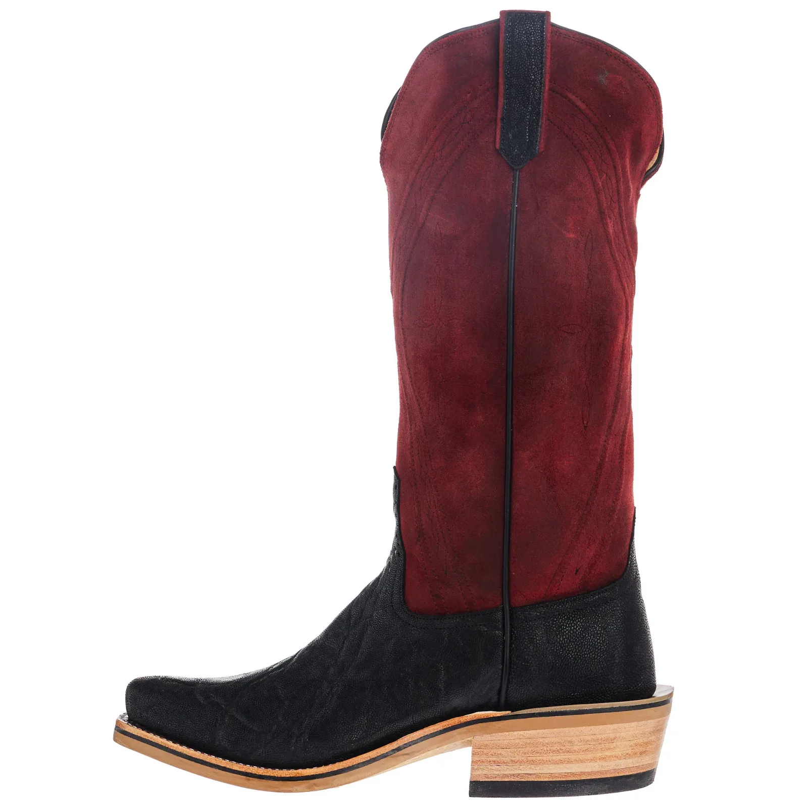 Rios Of Mercedes Men`s NRS Ride Ready Black Elephant Vamp 15in Red Hot Waxy Kudu Top - Image 2