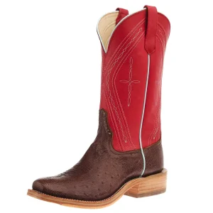 Rios Of Mercedes Men's Ride Ready Kango Tobac Smooth Ostrich Vamp 13in Red Waxy Kansas Top