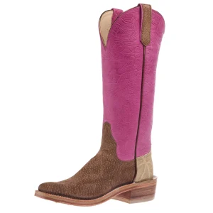 Rios Of Mercedes Women's NRS Ride Ready Malt Carpincho Vamp 15in Pink Denver Embossed Top