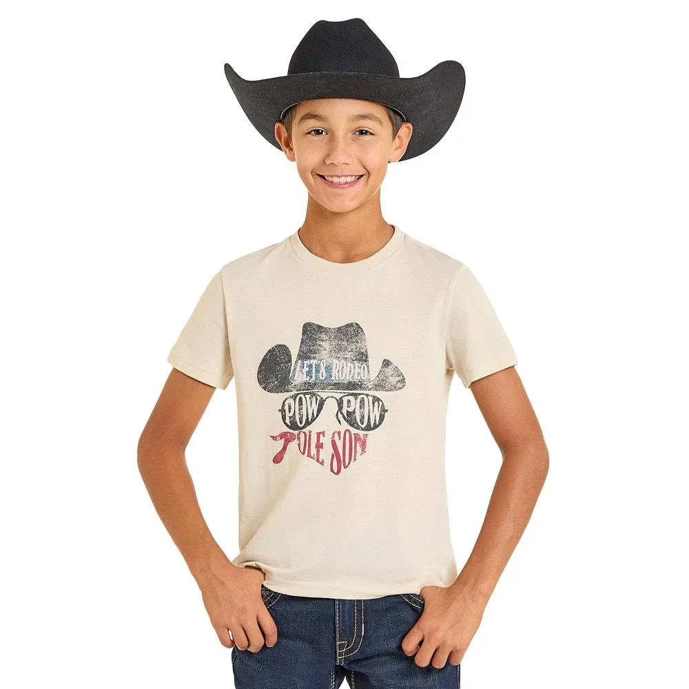 Rock & Roll Denim Boy's Pow Pow Tee Shirt