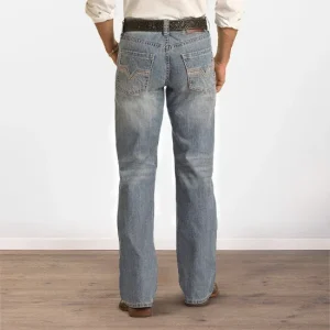 Rock & Roll Denim Double Barrel Straight Vintage Stitch Jeans