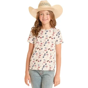 Rock & Roll Denim Girl's American Print Tee Shirt