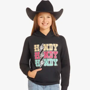 Rock & Roll Denim Girls' Howdy Partner Hoodie
