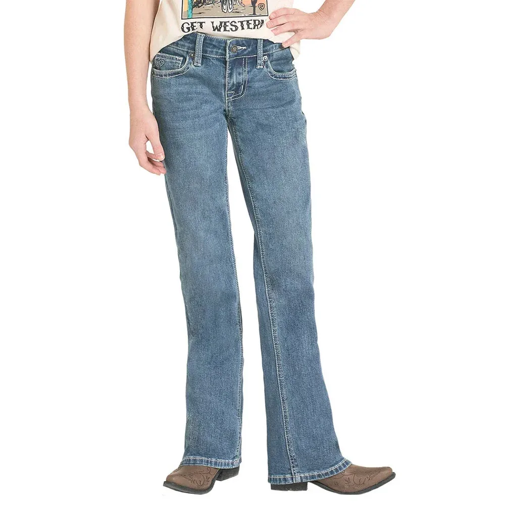 Rock & Roll Denim Girl's Signature Pocket Jeans - Image 2