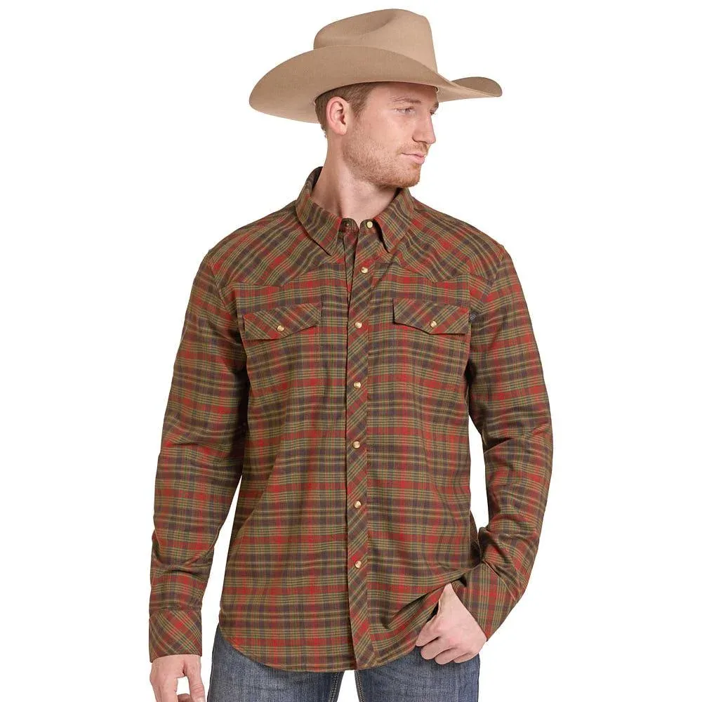 Rock & Roll Denim Men's Olive Flannel
