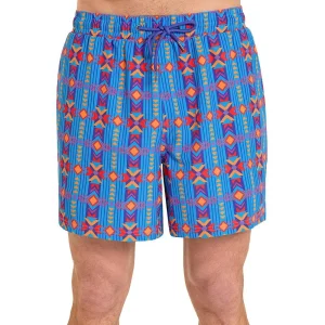 Rock & Roll Denim Men's Sapphire Southwestern Swim Trunks