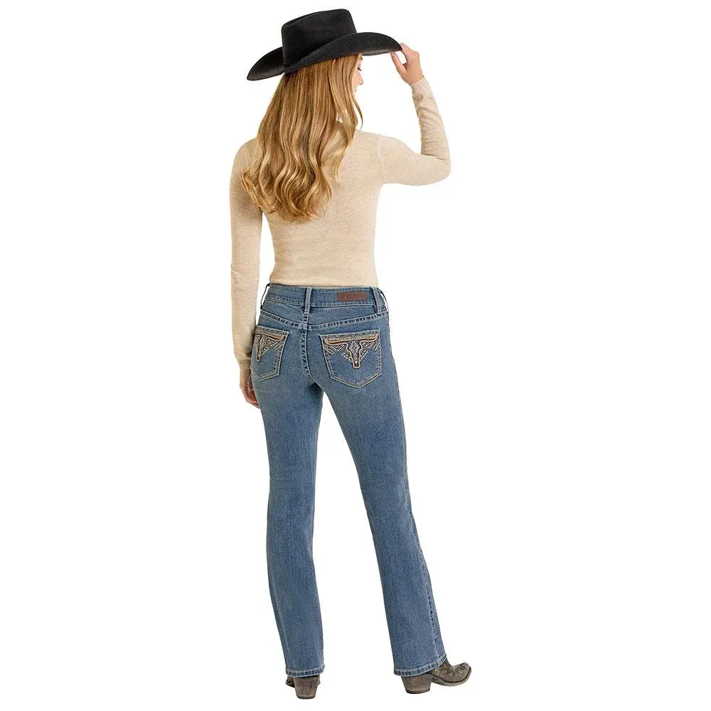 Rock & Roll Denim Women's Mid Rise Jean