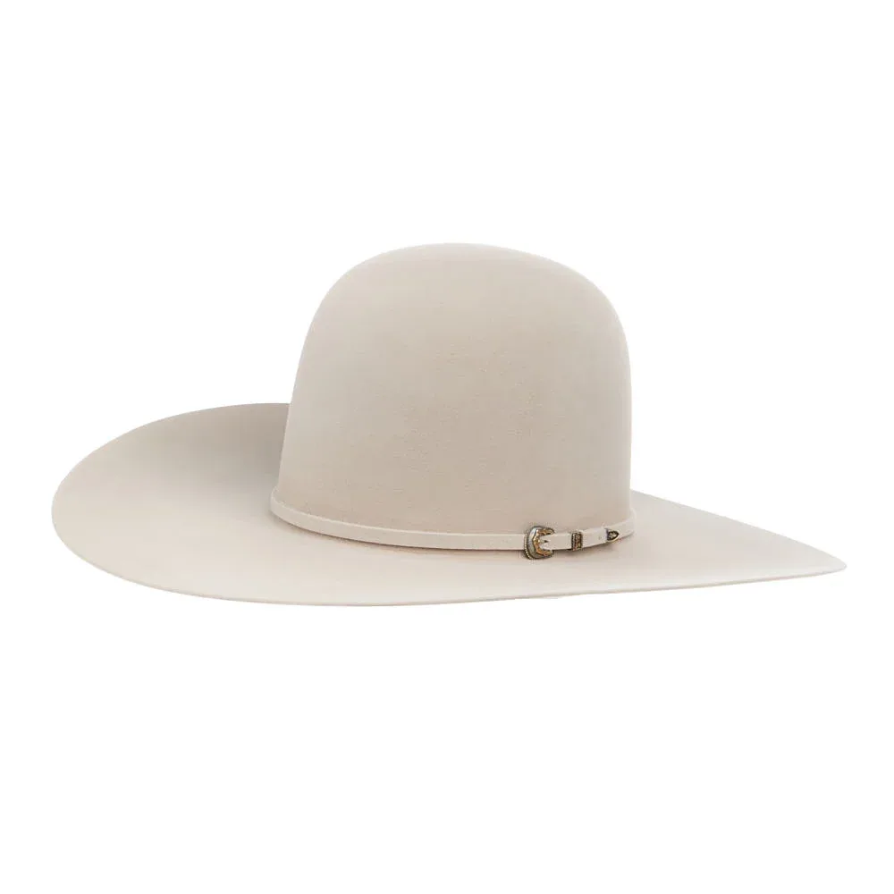 Rodeo King 100X Silverbelly 4 1/2in Brim Open Crown