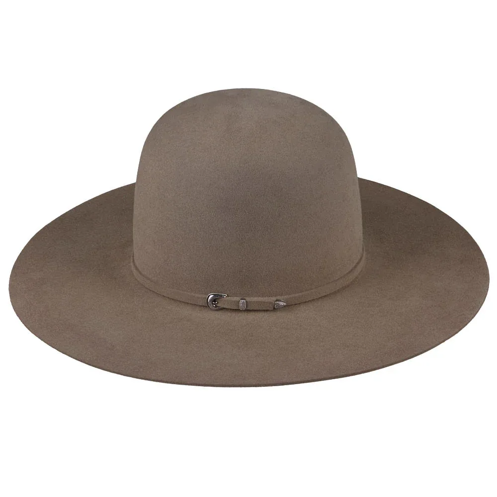 Rodeo King 5X Pecan 4 1/4in Brim Self Band Open Crown - Image 2