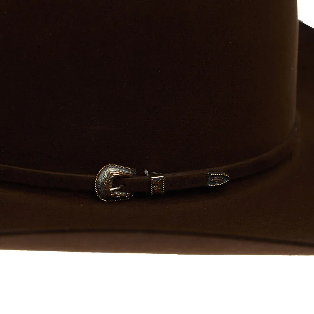 Rodeo King 60X Whiskey 4 1/2in Brim Open Crown Felt Hat - Image 2