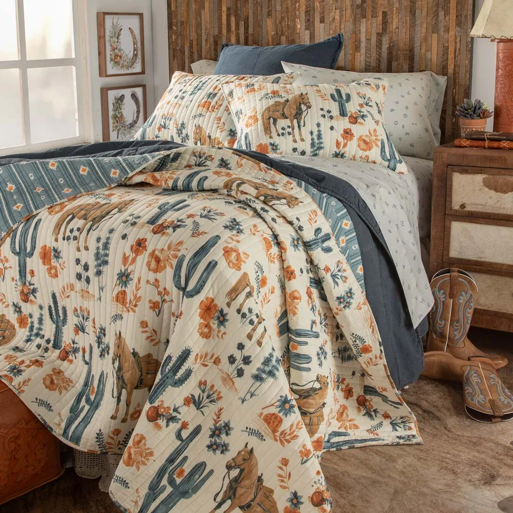 Rod's True Western Goldie Western Horse Quilt
