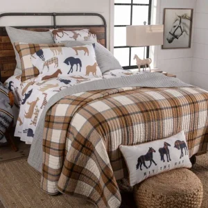 Rod's True Western Trail Ride Flannel Quilt