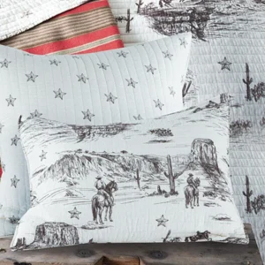Rod's True Western Tumbleweed Trail Western Toile Standard Sham