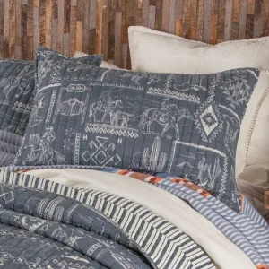 Rod's True Western Westward Trail Denim Standard Sham