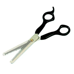 Roma Double Edged Black Trimming Scissors
