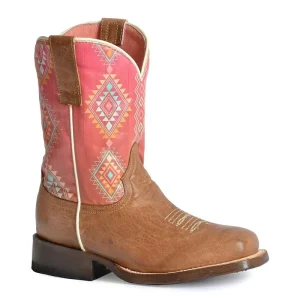 Roper Childs Dakota Sq Toe Boots
