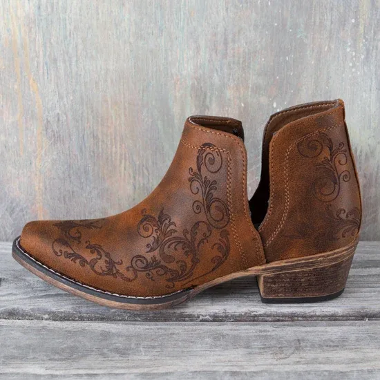 Roper Footwear Cognac Ava Booties - Image 2