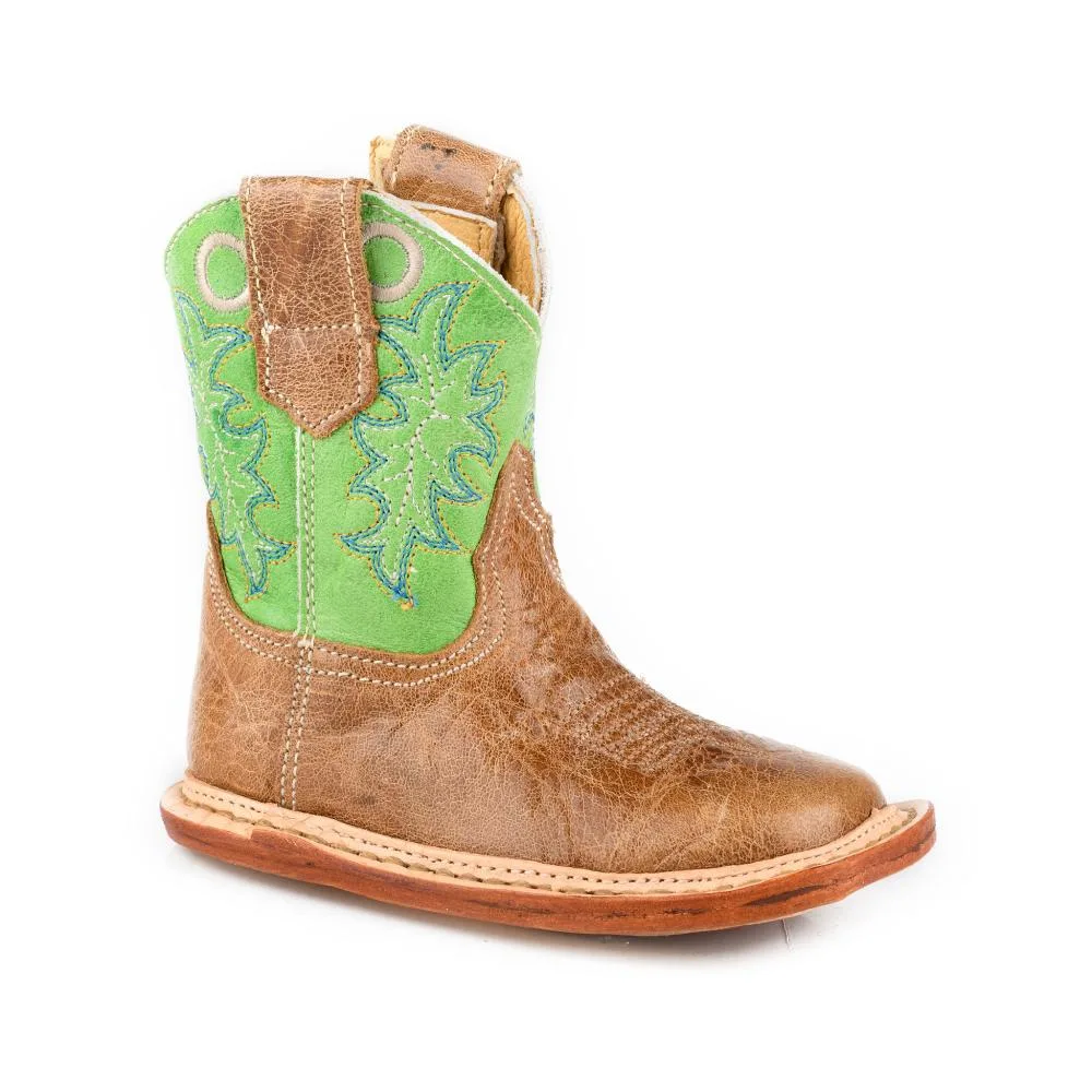 Roper Footwear Infant Ride Em Cowboy Green Shaft Boot