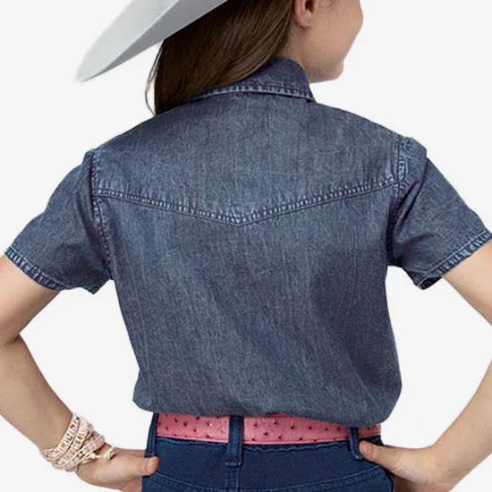 ROPER Girls' Denim Days Top - Image 2