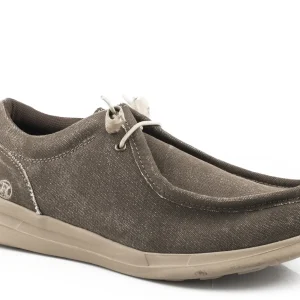 Roper Mens Brown Canvas Upper Chukka Shoes