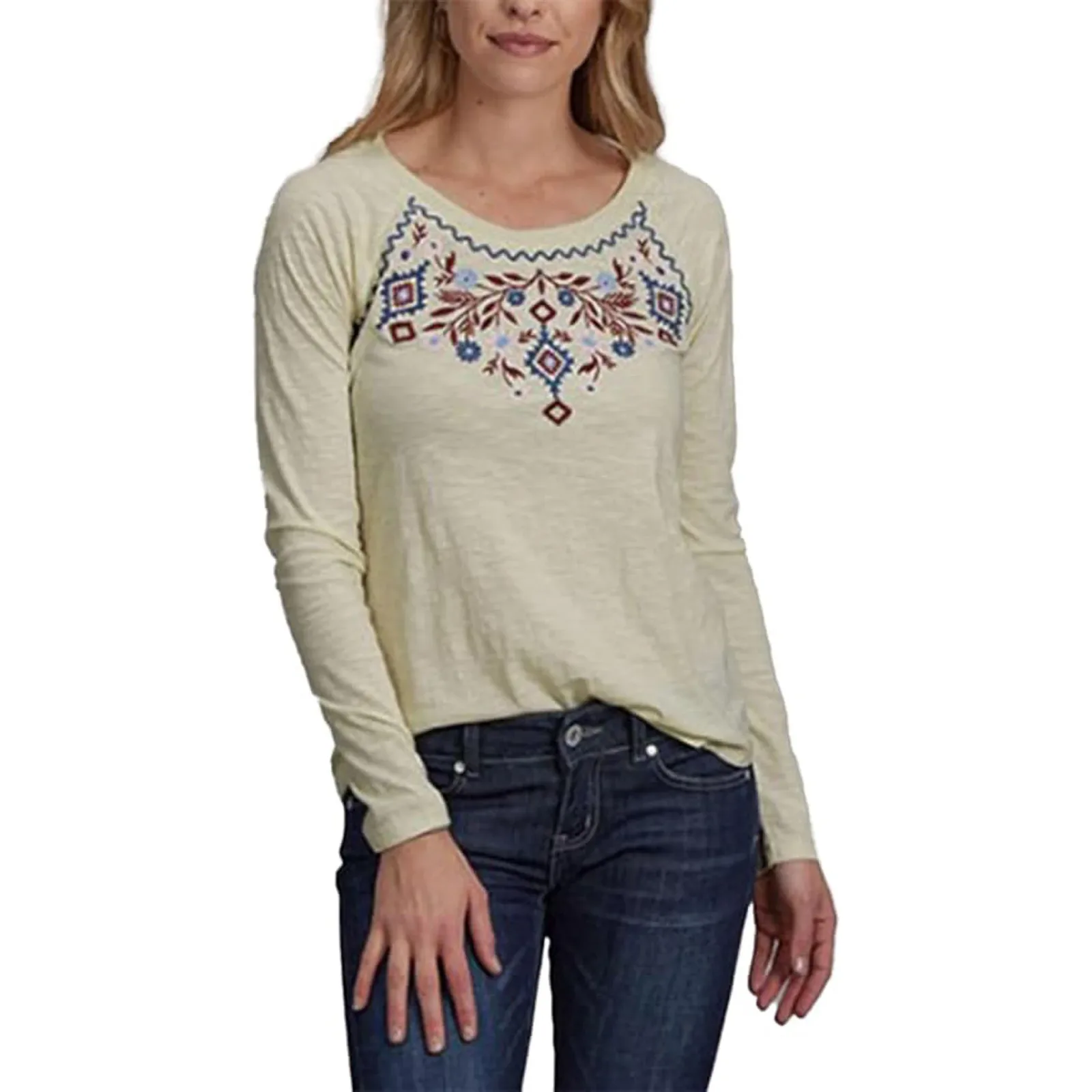 ROPER Womens Floral Embroidered Shirt - Image 2