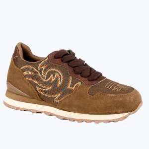 Roper Women's GiddyUp Maya Brown Suede Jogger