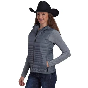 ROPER Womens Grey Crushable Vest