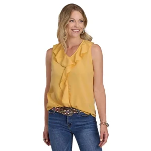 ROPER Yellow Sleeveless Blouse