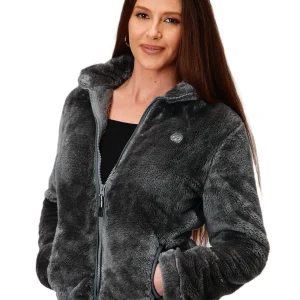 Ropers Ladies 2 Sided Fuzzy Fleece Jacket