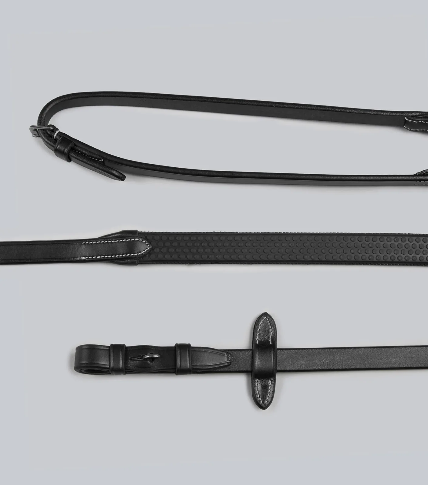 Rubber Reins Black