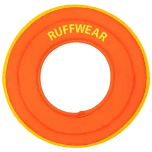 Ruffwear Hydro Plane Campfire Orange Soft Floating Flying Disc Dog Toy